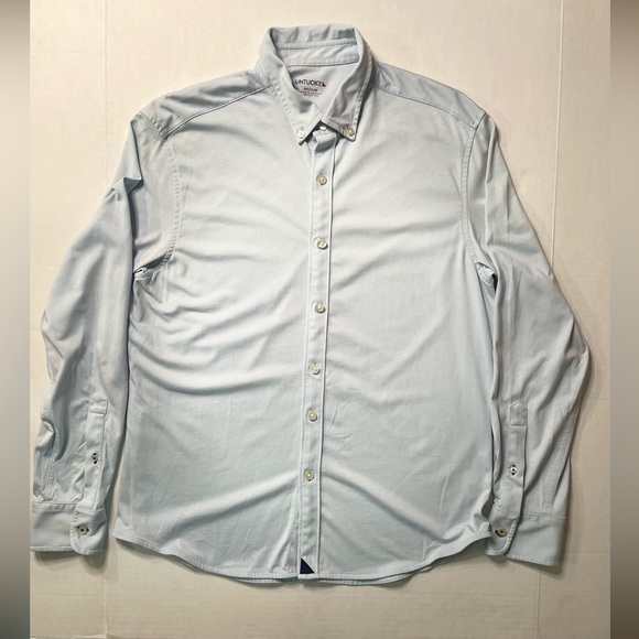 UNTUCKit Shirt Adult Medium Blue Cotton Casual Long Sleeve Button Up Men - Picture 2 of 13